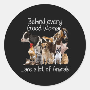 Sticker Rond Derrière Chaque Bonne Femme Il Y A Beaucoup D'Anim