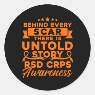 Sticker Rond Derrière Chaque Scar Rsd Crps Sensibilisation