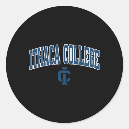 Sticker Rond Des Bombardiers Ithaca Arrivent Sur Gris (Devant)