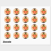 Sticker Rond Des bonbons ou un sort (Feuille)
