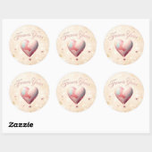 Sticker Rond "Des cordes infinies" (Feuille)