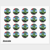 Sticker Rond DES CRÉATIFS DE SOLEIL ! Tablier (Feuille)