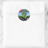 Sticker Rond DES CRÉATIFS DE SOLEIL ! Tablier (Sac)