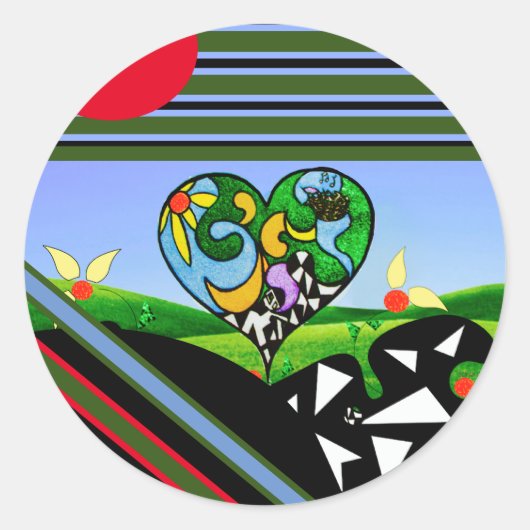 Sticker Rond DES CRÉATIFS DE SOLEIL ! Tablier (Devant)