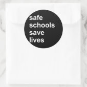 Sticker Rond des écoles sûres sauvent des vies (Sac)
