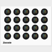 Sticker Rond Des Esprits De Toutes Sortes (Feuille)