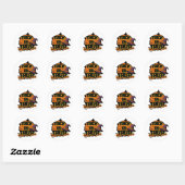 Sticker Rond Des friandises ou un sort (Feuille)