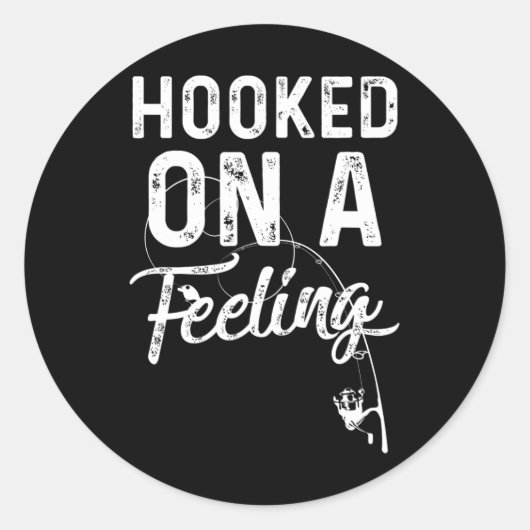 Sticker Rond Des Hommes Accrochés Sur Une Rangée De Sentiments (Devant)