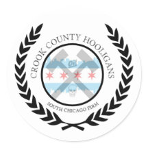 Sticker rond des hooligans du comté de Crook