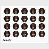 Sticker Rond Des Livres (Feuille)