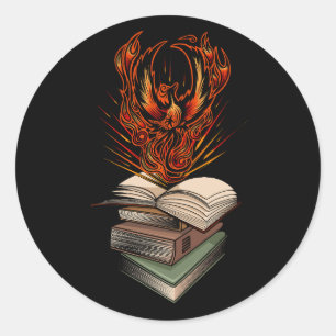 Sticker Rond Des Livres