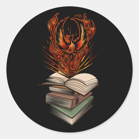 Sticker Rond Des Livres (Devant)