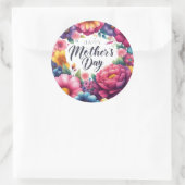 Sticker Rond Des mères heureuses (Sac)