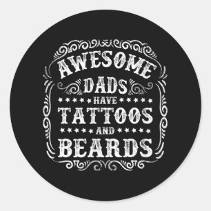 Sticker Rond Des Padoues Étonnants Ont Des Tatouages Et Des Ore