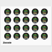 Sticker Rond Des perles ou ça n'est pas arrivé (Feuille)