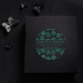 Sticker Rond Dés RPG | Émeraude Imaginaire Tabletop Gamer Perso