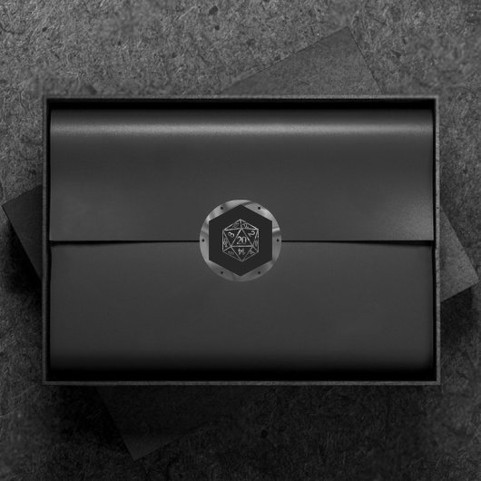 Sticker Rond Dés RPG | Imaginaire Vieux École Tabletop PnP Game