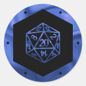 Sticker Rond Dés RPG | Nebula Imaginaire Tabletop Gamer Personn (Devant)
