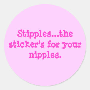Sticker Rond Des tétons...l'autocollant est pour vos tétons.