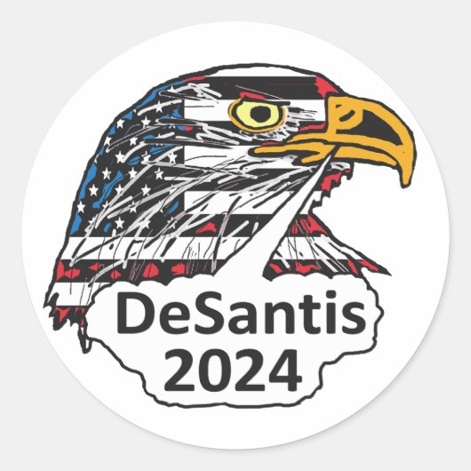 Sticker Rond DeSantis 2024 (Devant)