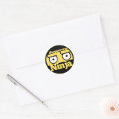 Sticker Rond Désapprobation Ninja (Enveloppe)
