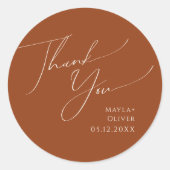 Sticker Rond Désert de Whimsical | Merci de rouille Faveur (Devant)