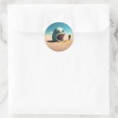 Sticker Rond Desert Monstre (Sac)