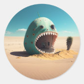 Sticker Rond Desert Monstre (Devant)