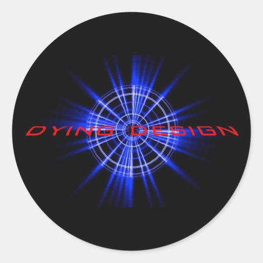 Sticker rond Design (Devant)