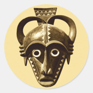 Sticker Rond Design africain #11 @ Stylnic