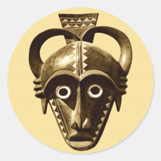 Sticker Rond Design africain #11 @ Stylnic