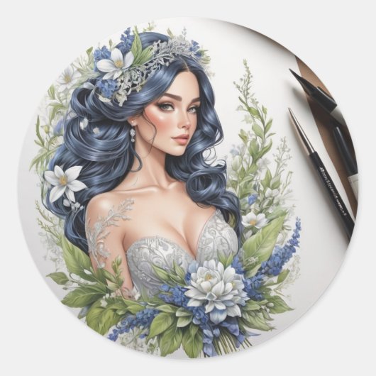 Sticker Rond Design agréable (Devant)