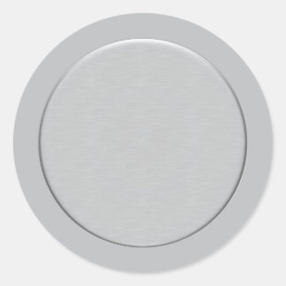 Sticker Rond Design argenté