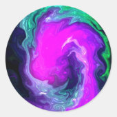 Sticker Rond Design artistique (Devant)