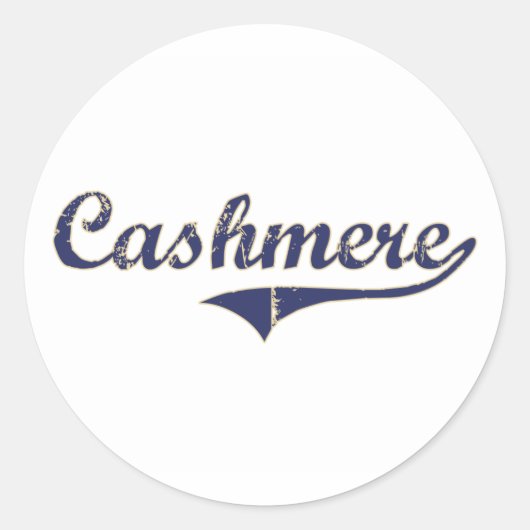 Sticker Rond Design classique de Cashmere Washington (Devant)