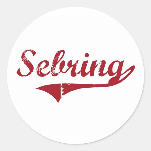 Sticker Rond Design classique de Setake Ohio (Devant)