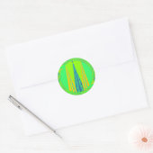 Sticker Rond Design d'art Motif géométrique Edgy (Enveloppe)