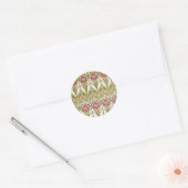 Sticker Rond Design de fleurs Charles Rennie Mackintosh (Enveloppe)