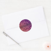 Sticker Rond Design de Parties scintillant Red Pink and Purple  (Enveloppe)