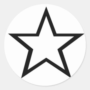 Sticker Rond Design d'étoile !