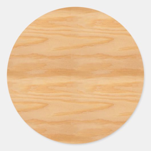 Sticker Rond Design élégant Modèle en bois vierge tendance (Devant)