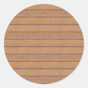 Sticker Rond Design élégant tendance Nature Blank Wood Modèle