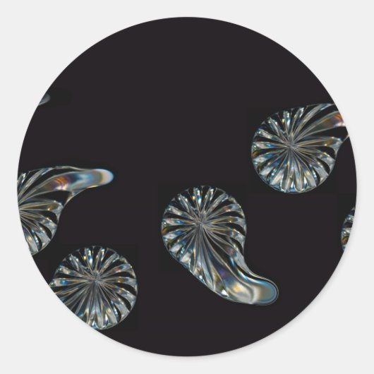 Sticker Rond Design irlandais - La collection Crystal (Devant)