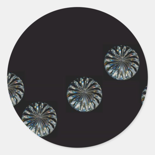 Sticker Rond Design irlandais - La collection Crystal (Devant)