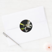 Sticker Rond Design irlandais - La collection Flower (Enveloppe)