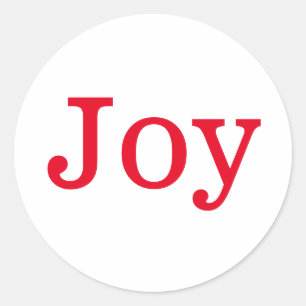 Sticker Rond Design minimal de typographie de joie