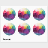 Sticker Rond Design moderne (Feuille)