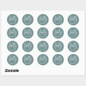 Sticker Rond Design moderne 40e anniversaire simple élégant scr (Feuille)
