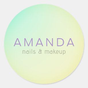 Sticker Rond Design moderne dans un style minimaliste