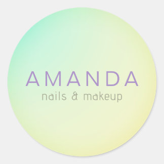 Sticker Rond Design moderne dans un style minimaliste
